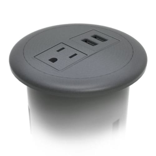 Raffel Dome Power Station, 1 AC Outlet and 2 USB-A Charging Ports, Black